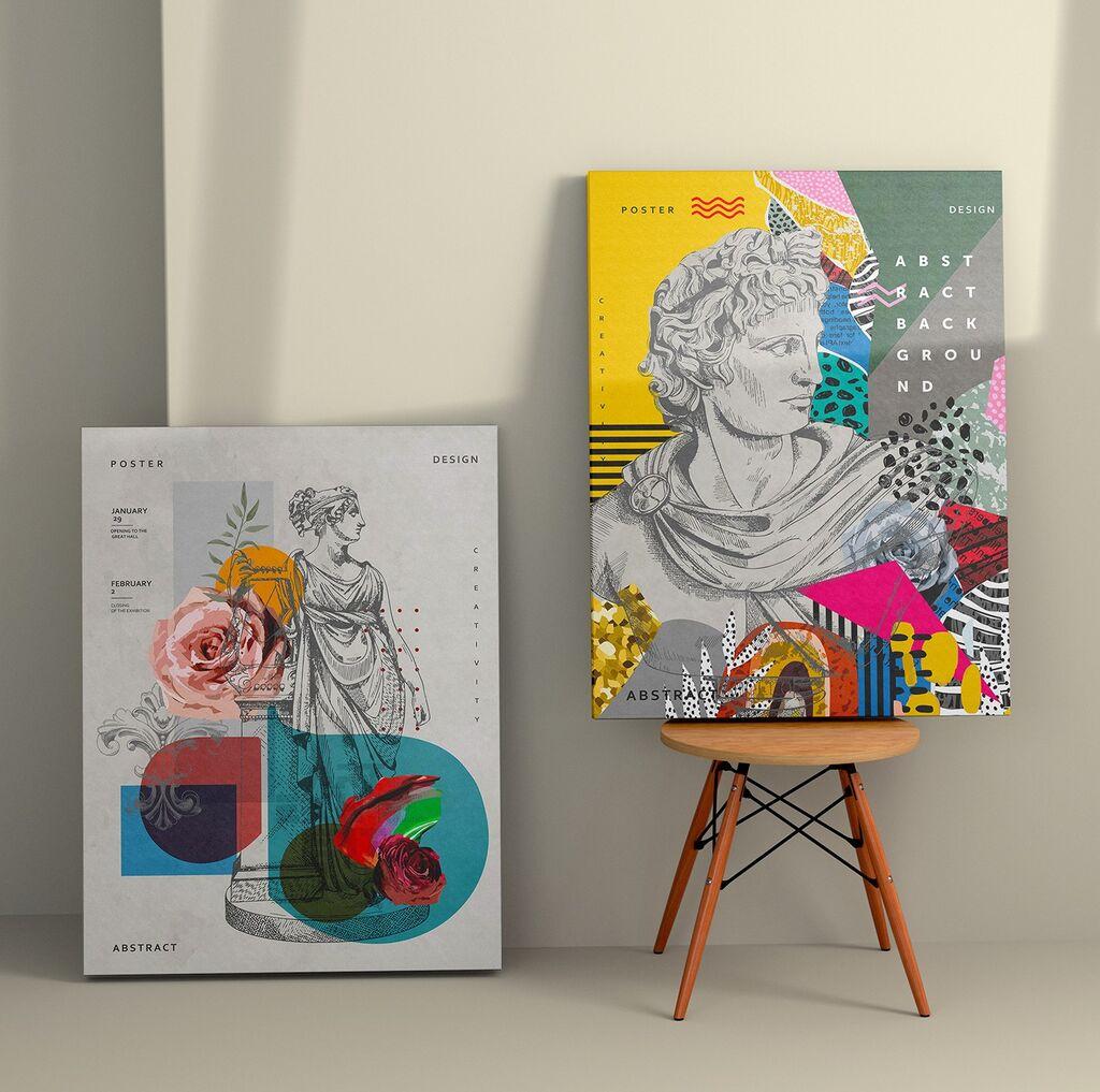 Wallity декорација за ѕид 2KNV4311, 50 x 70 см, 2 парчиња