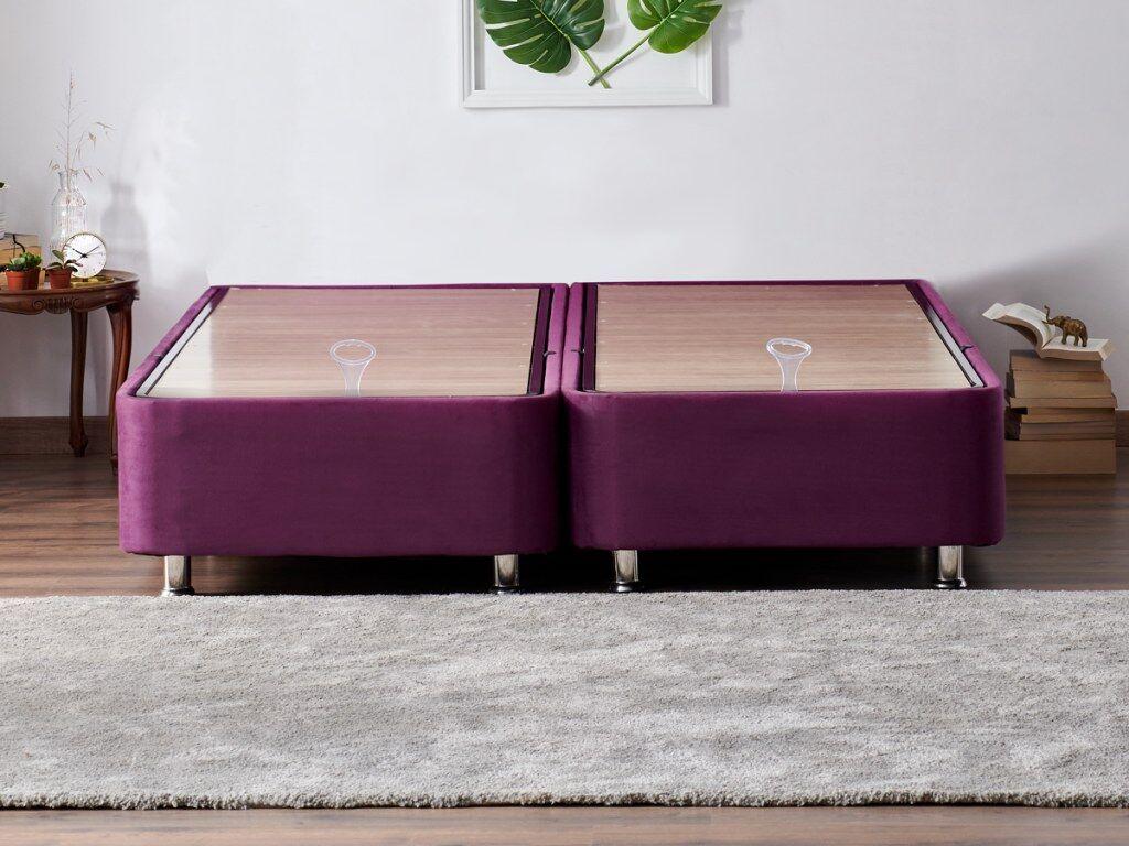 Hanah Home подлога за кревет, виолетова, 180x38x200 см, виолетова