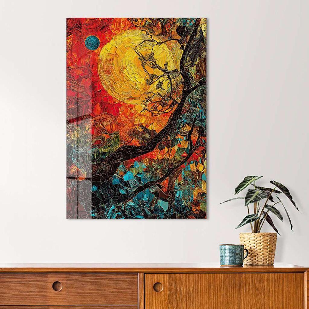 Wallity декоративна слика на калено стакло, 30x40 см, шарена