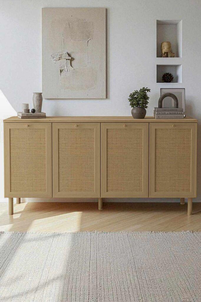 Комода Hanah Home Baru, 160 x 80 x 42 см, беж
