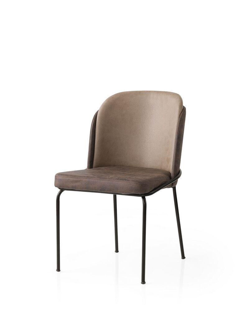 Комплет столчиња Hanah Home Dore-220, 98,5x70x97,5 см, 4 парчиња, кафеава