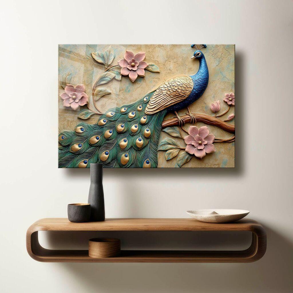 Декоративна слика Wallity на калено стакло, 60x90 см, шарена