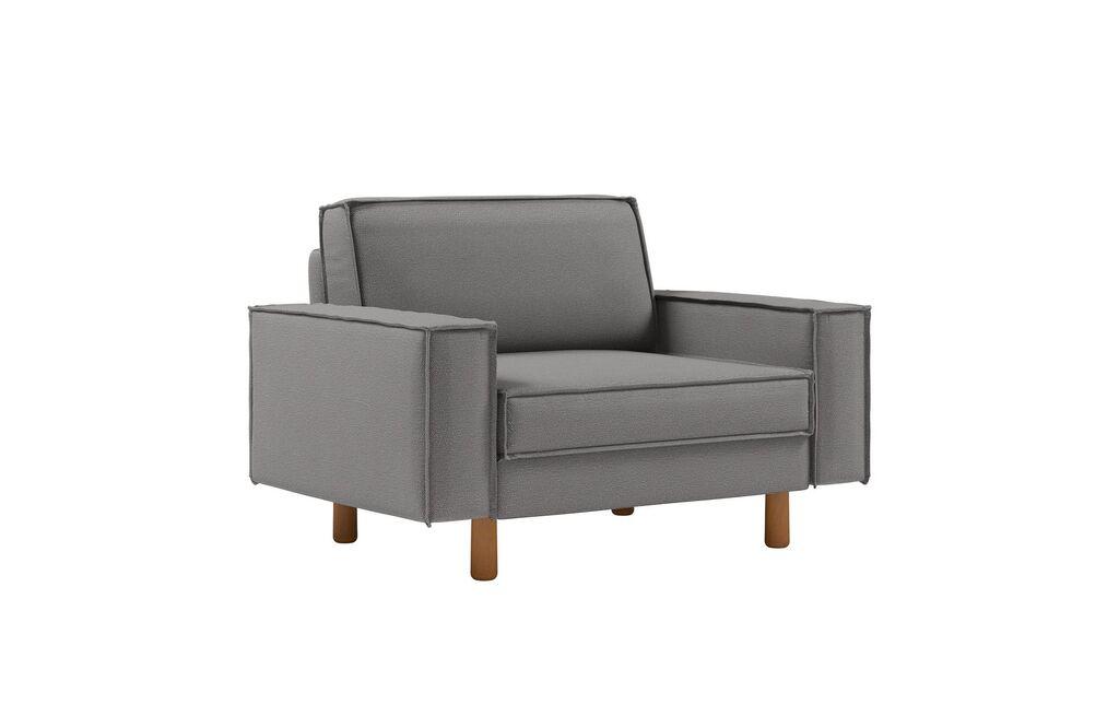 Фотелја „Atelier del Sofa Sparrow" со двосед, сива