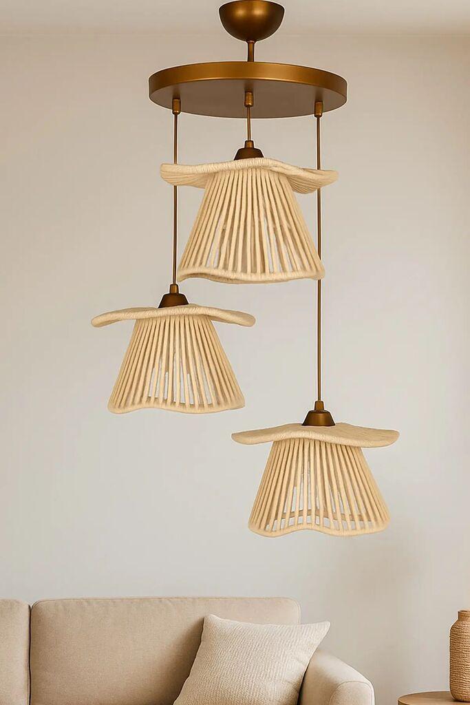 Opviq Luster BK180, 3 x E27, 40W, Крем