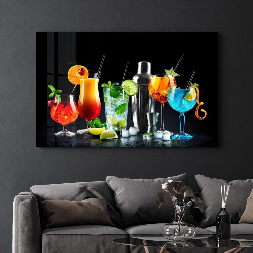 Декоративна слика Wallity на калено стакло, 46x72 см, шарена