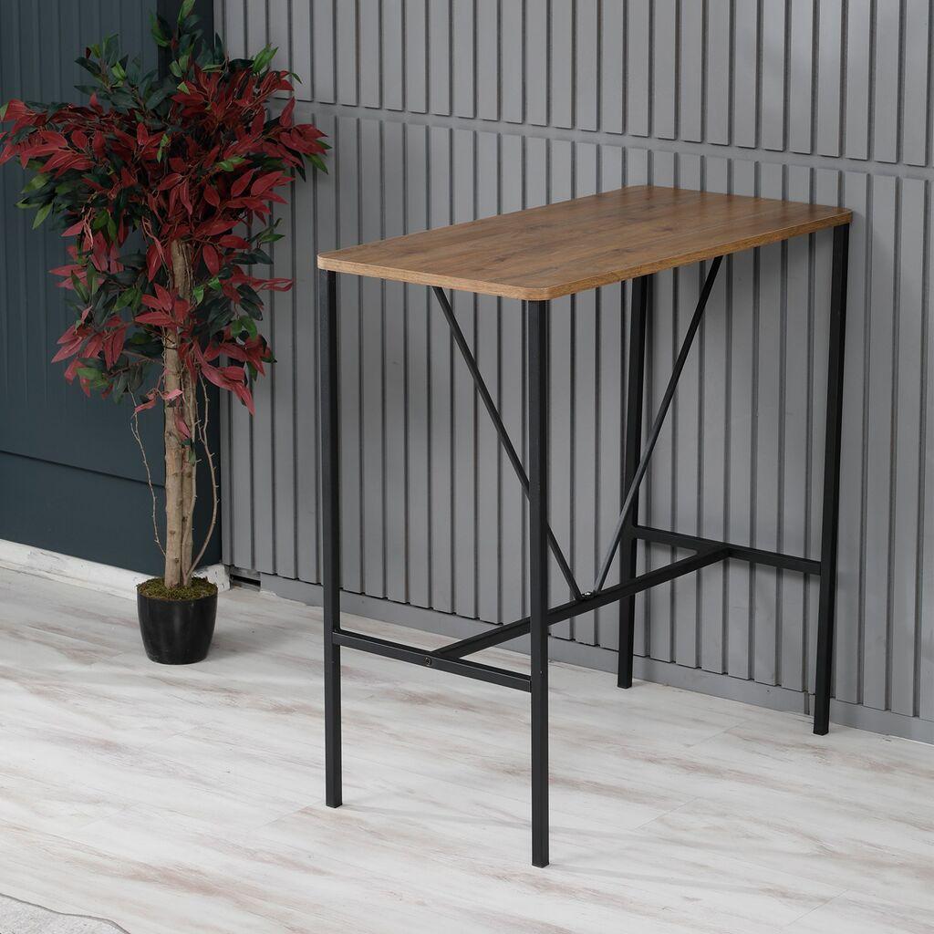 Помошна масичка Hanah Home Nordic, кафеаво-црна