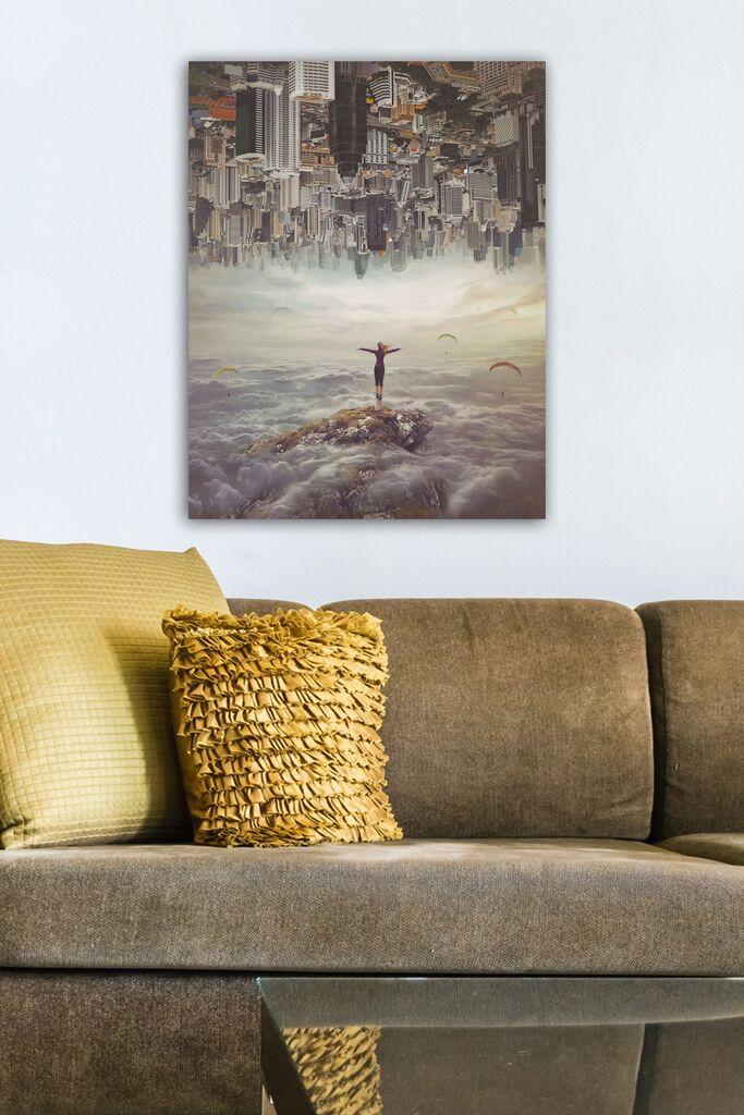 Wallity Слика со LED Осветлување 4570DHDACT-119, 45x70 cm