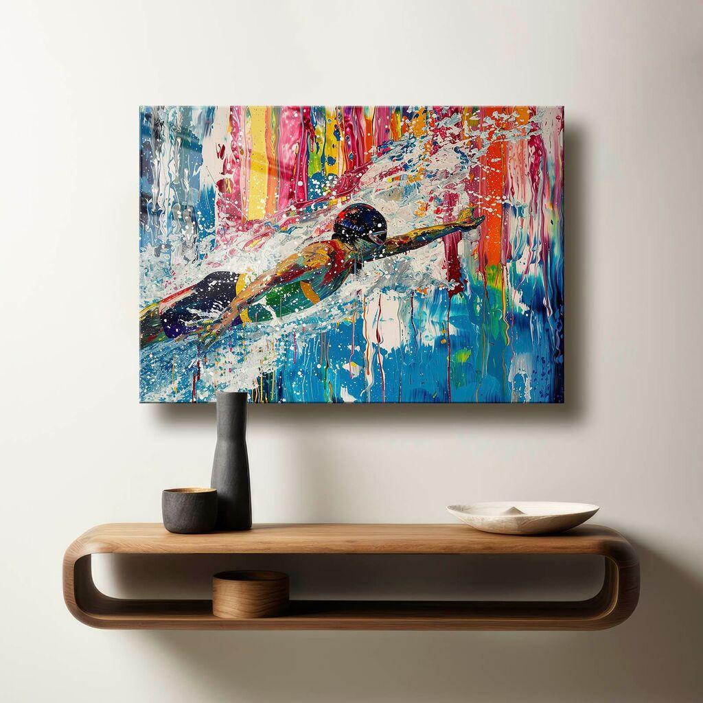 Декоративна слика Wallity на калено стакло, 40x60 см, шарена