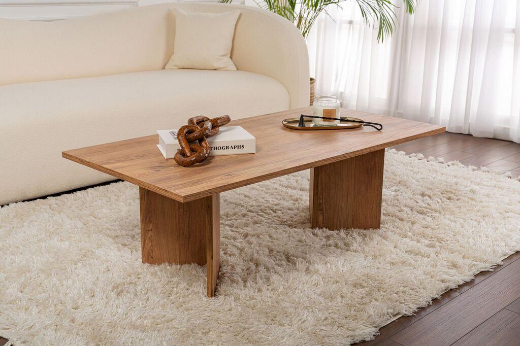 Hanah Home Клуб Маса 119X60X40 Cm Беж