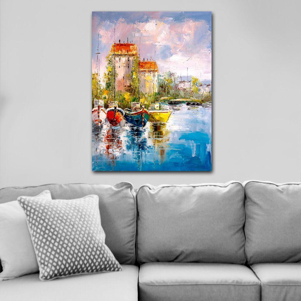Wallity Декоративна слика на платно, 70x100 см, Шарена