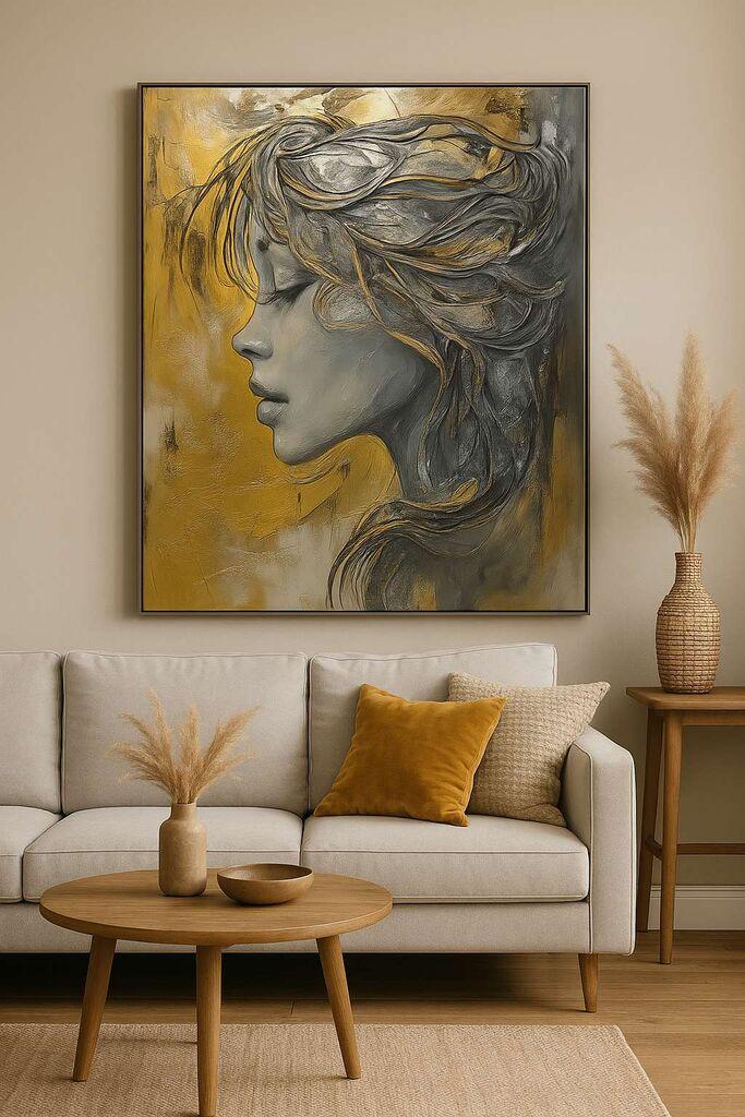 Wallity Декоративна слика на платно, 50x70 см, шарена
