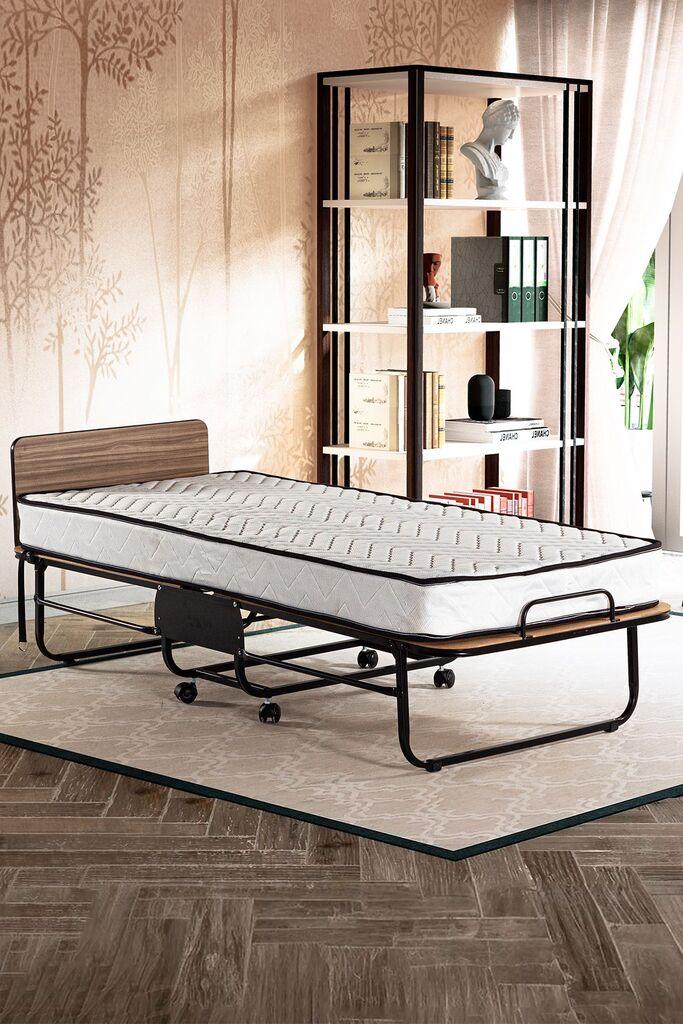 Кревет на расклопување Hanah Home Катланир, 80x190 см, бел