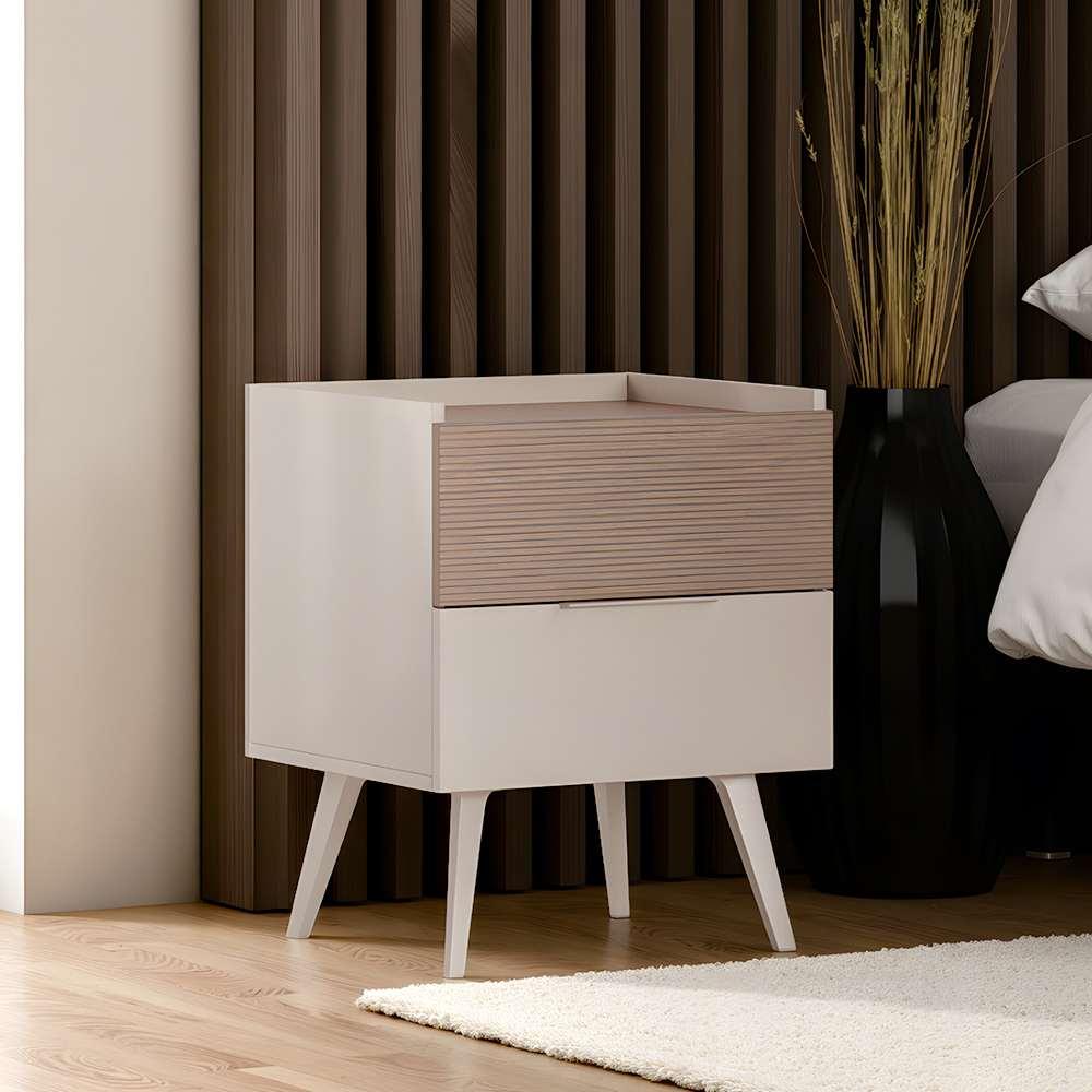 Ноќна масичка Hanah Home Milano, 50x62x44 см, бела