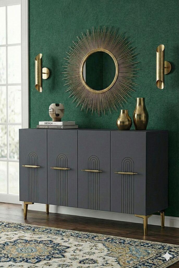 Комода Hanah Home, 120x79x32 см, Антрацит