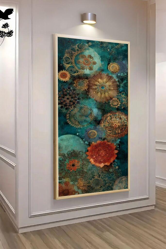 Wallity декоративна врамена слика, 120x50 см, шарена