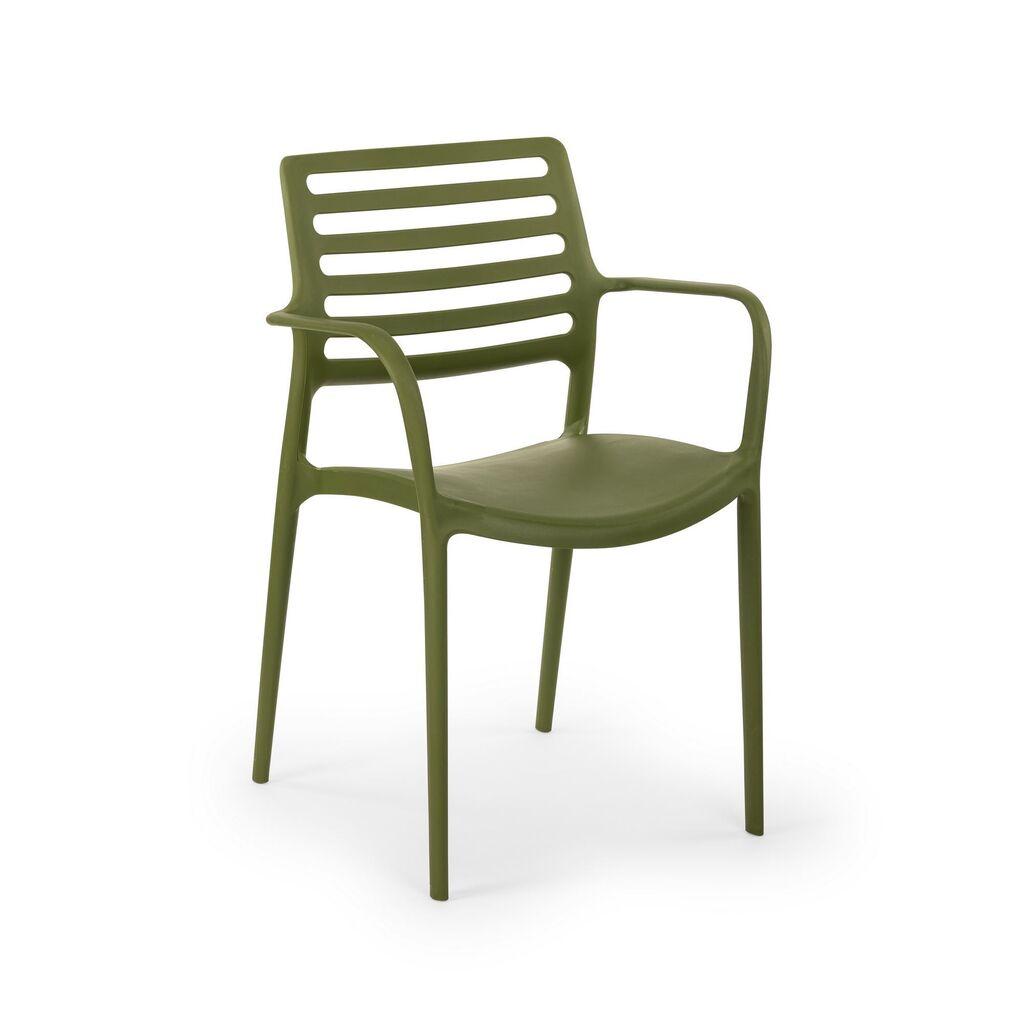 Комплет столчиња Hanah Home Louise XL, 58x74x103 см, 4 парчиња, зелена