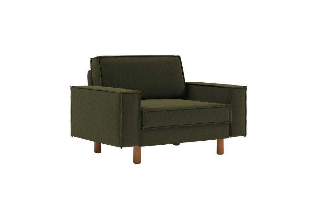 Фотелја „Atelier del Sofa Sparrow" со двосед, темно зелена