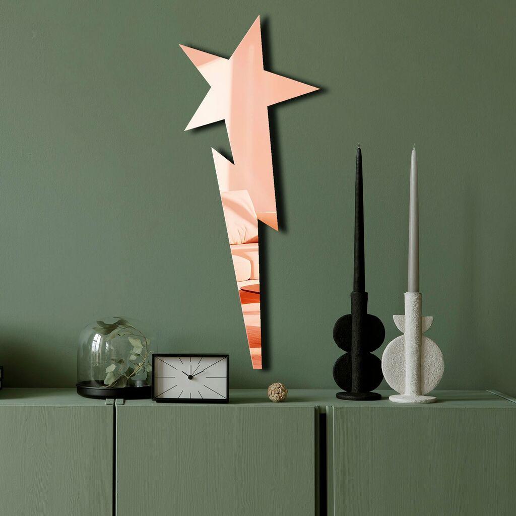 Огледало Wallity Ozgl521, 24x60 см, розево-златно
