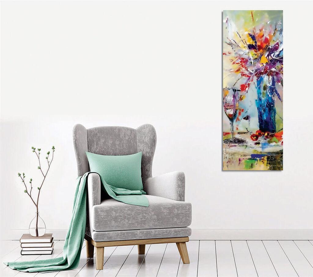 Wallity Декоративна слика на платно, 30x80 см, шарена