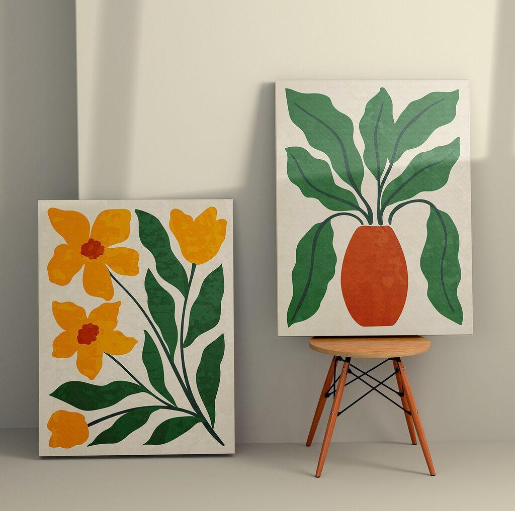 Wallity декорација за ѕид 2KNV4387, 50 x 70 см, 2 парчиња