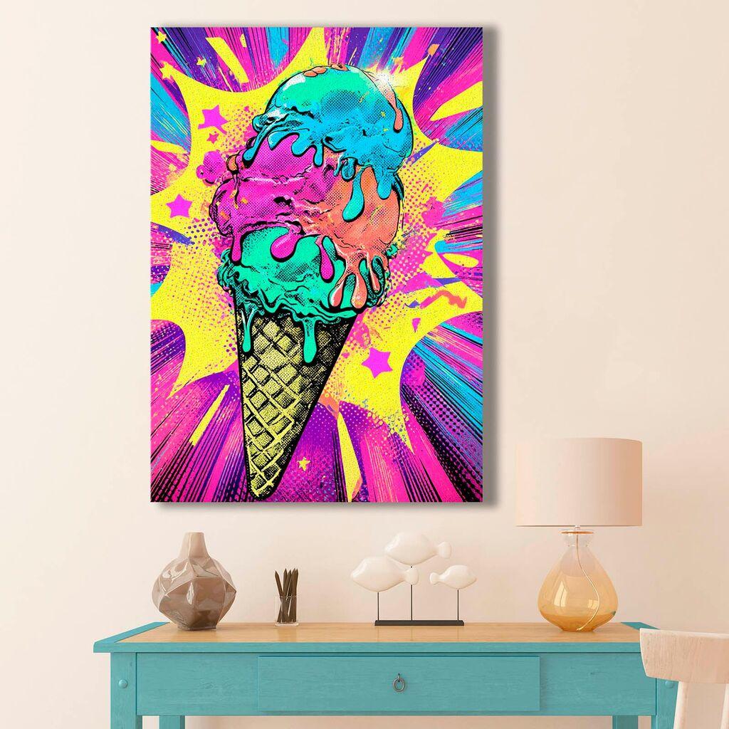 Wallity Декоративна слика на платно, 70x100 см, Шарена