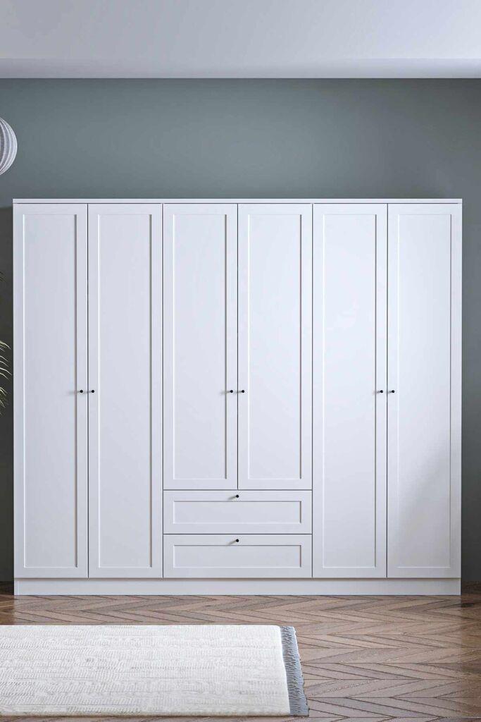 Гардеробер Hanah Home Terra 6 182, 205 x 182 x 52 см, бела