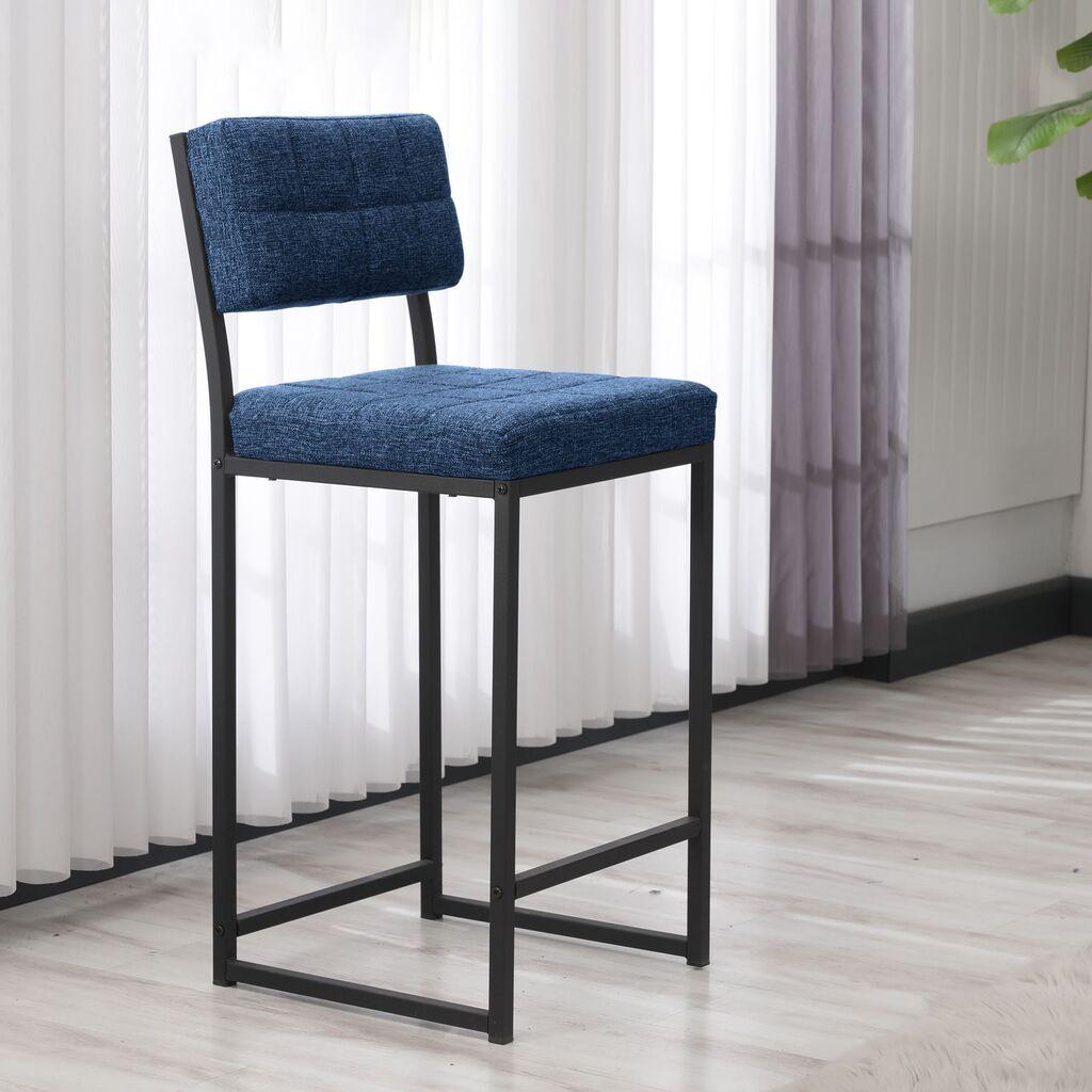 Барска столица Hanah Home Ретро, ​​сина