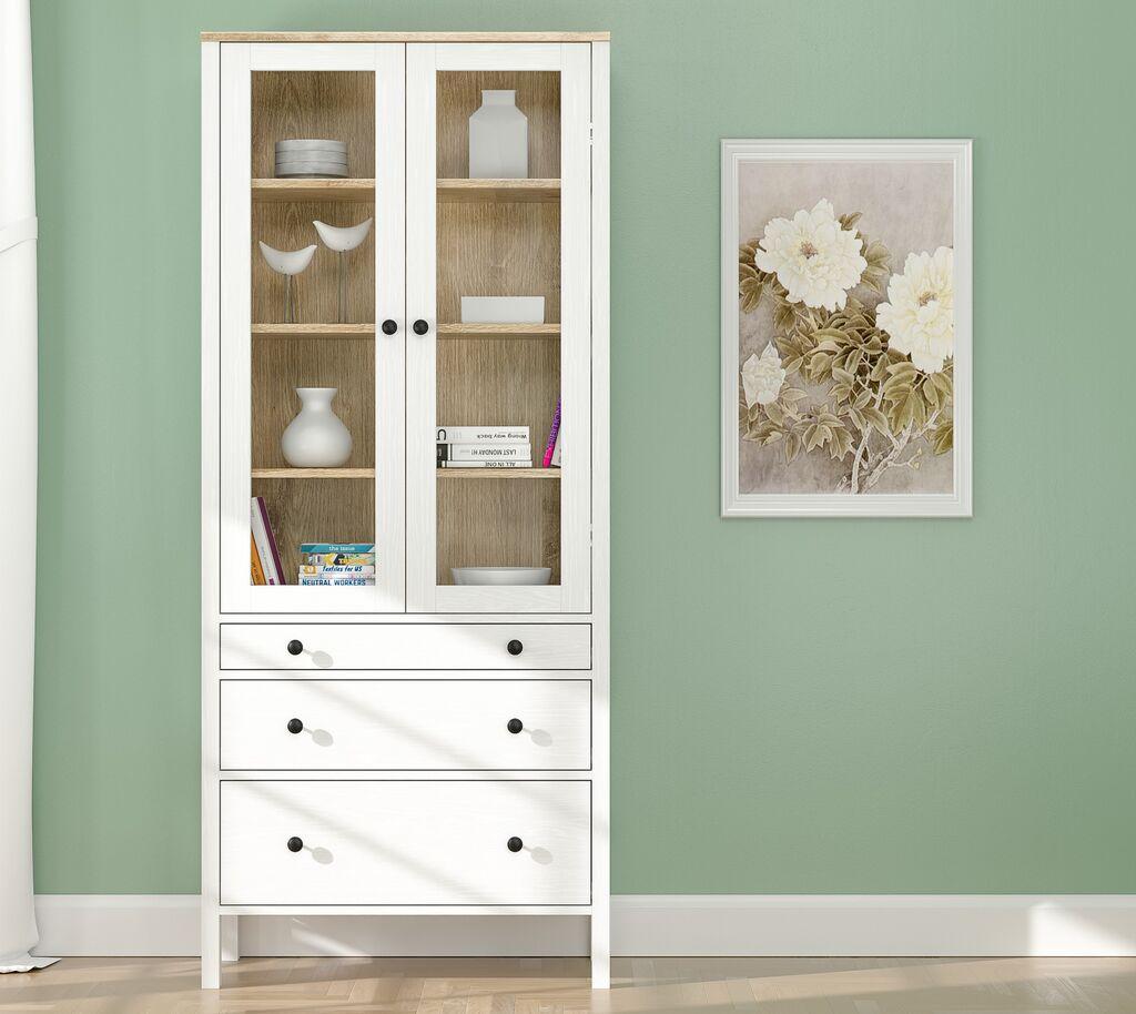 Полица за книги Hanah Home FRN-20069, 83x194x35 см, бела