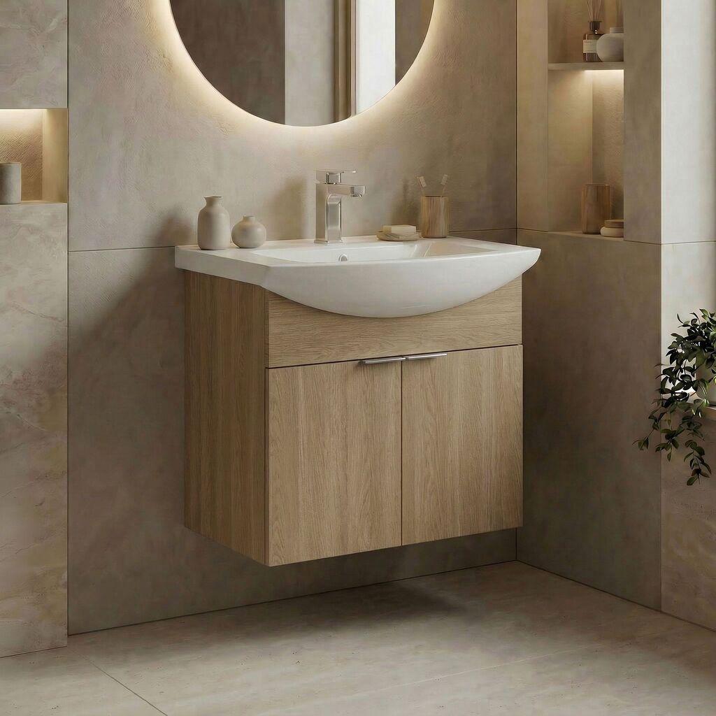 Полица за бања Hanah Home, крем