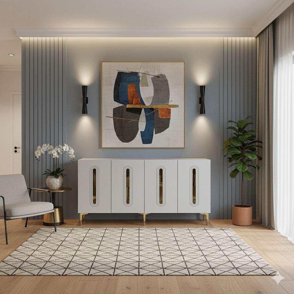 Комода Hanah Home, 150x75x32 см, бела