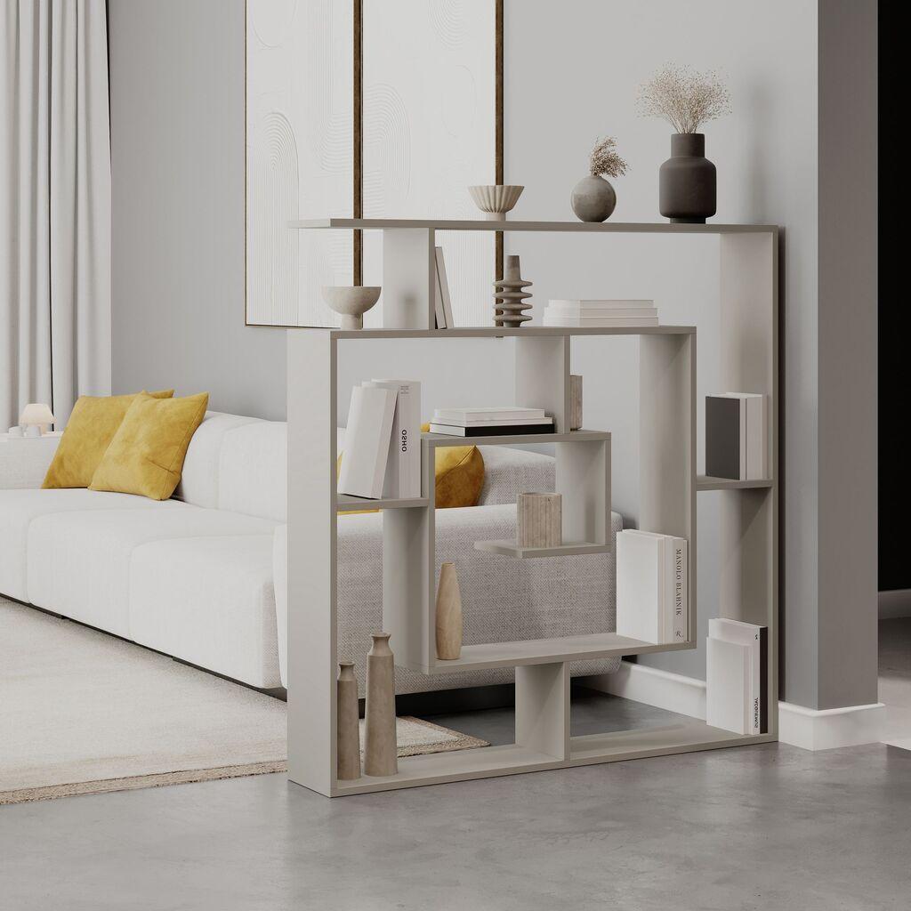 Полица за книги Hanah Home, 125x128.6x22 см, песоклива