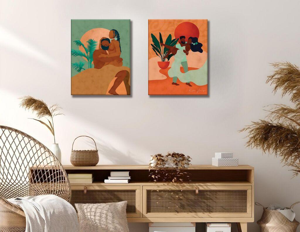 Wallity декорација за ѕид IDC12, 30x40 см, 2 парчиња