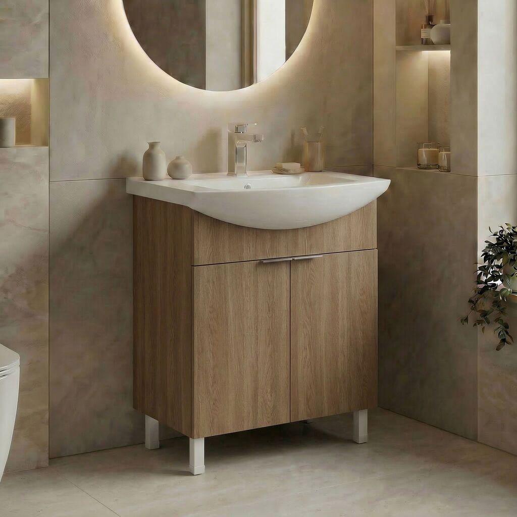 Полица за бања Hanah Home, крем