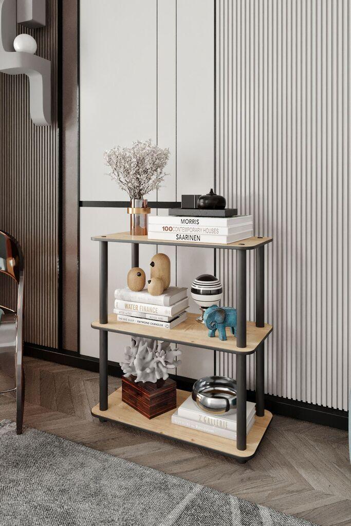 Полица за книги Hanah Home, 30x72x60 см, дабова боја