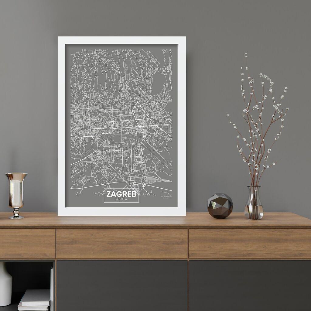 Wallity Декоративна слика на платно, 40x55 см, Шарена