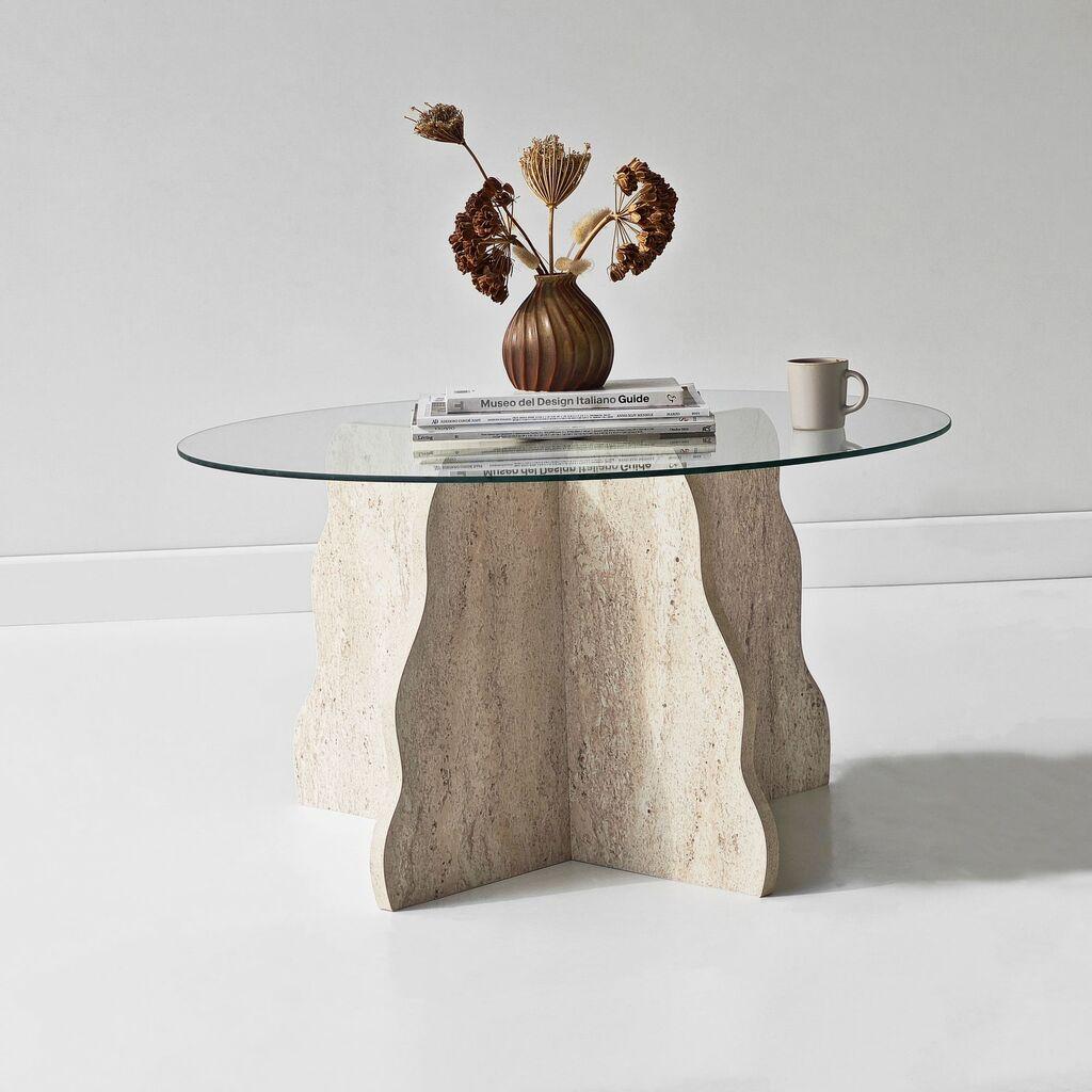 Масичка за кафе Hanah Home, 75x40 см, беж