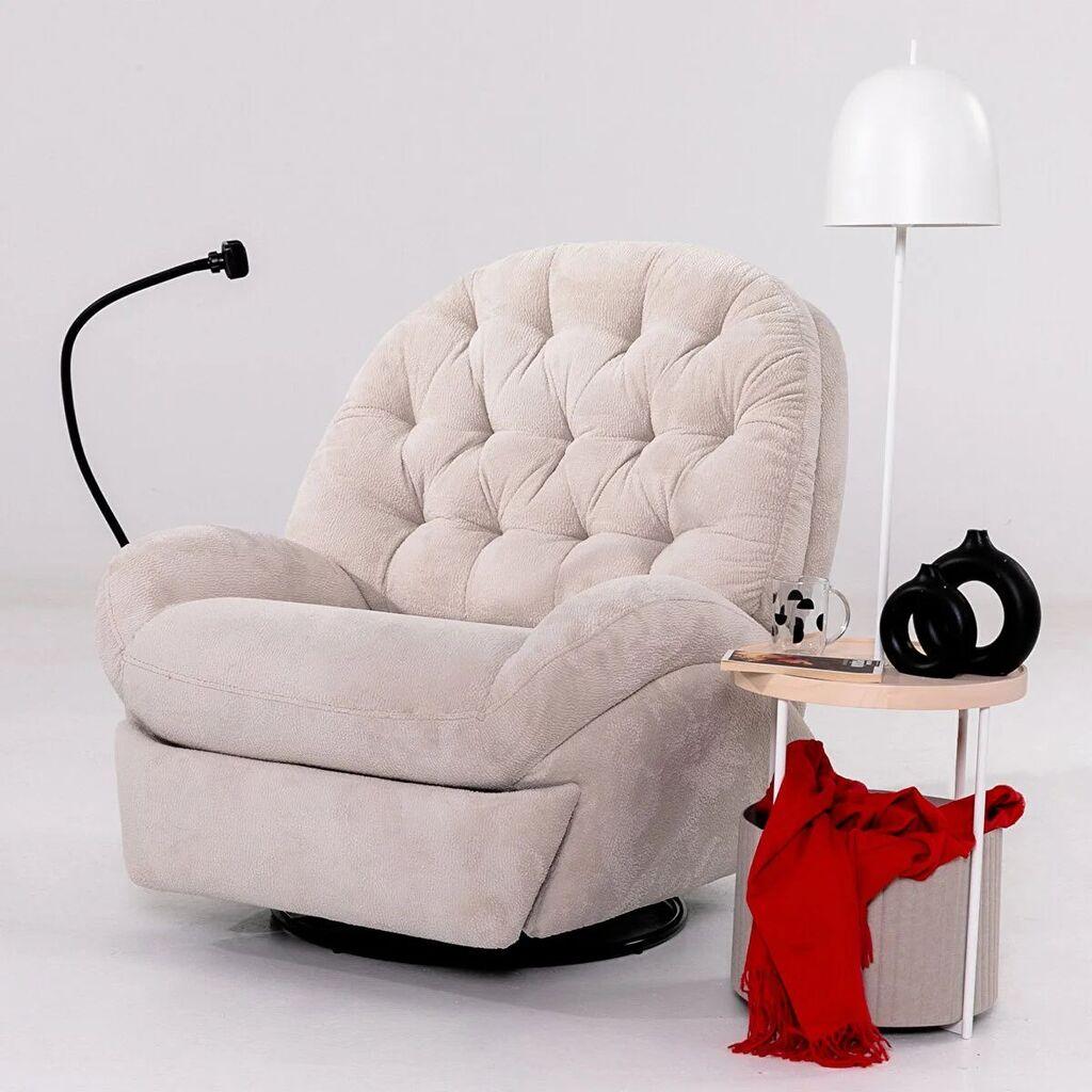 Atelier del Sofa Electric фотелја Dream Electric, 80 x 100 x 80 см, крем боја