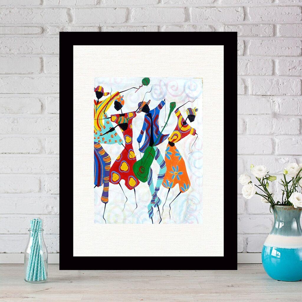 Wallity декоративна врамена слика, 24x29 см, шарена