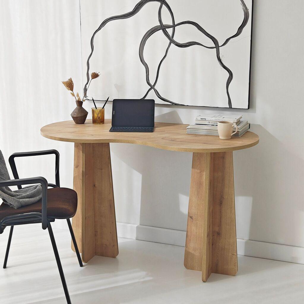 Работна маса Hanah Home Infini, 120 x 75 x 60 см, даб