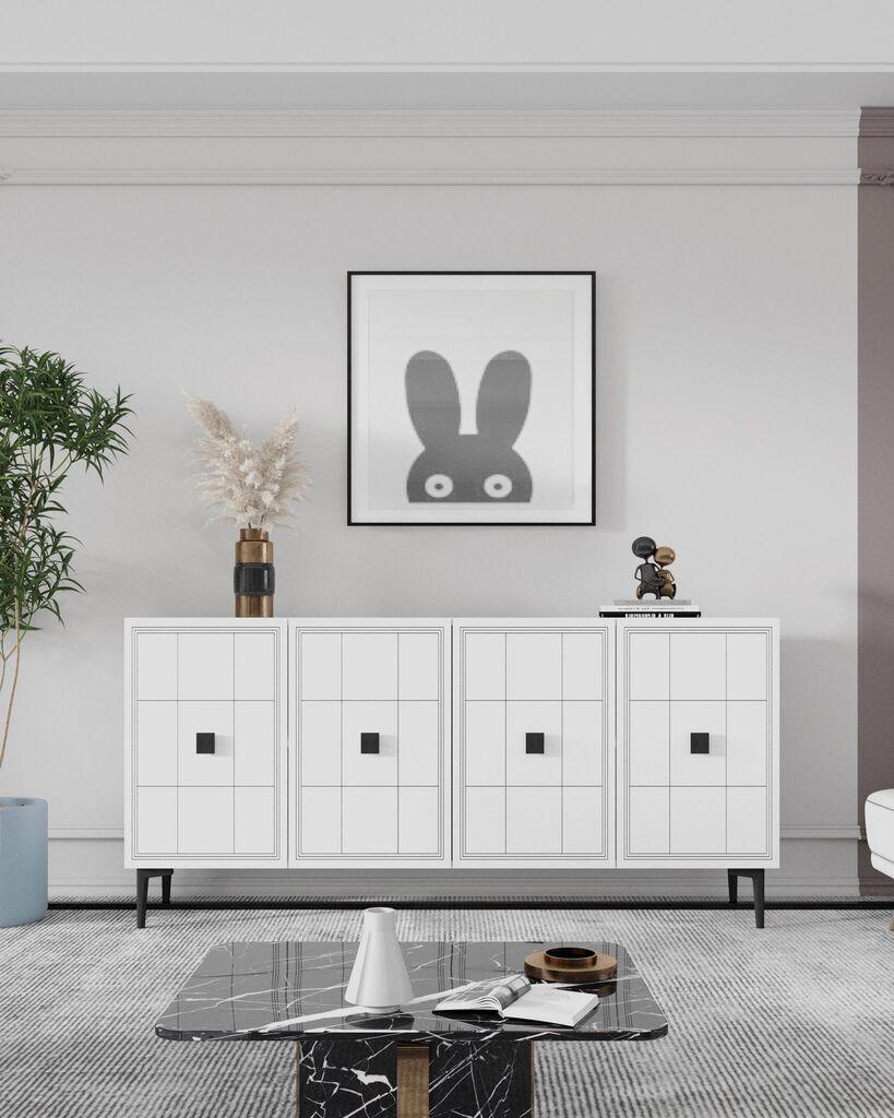 Комода Hanah Home, 120x75x32 см, бела