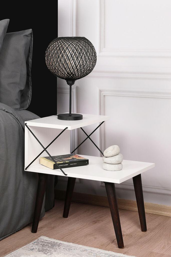 Помошна маса Hanah Home Cross, бела