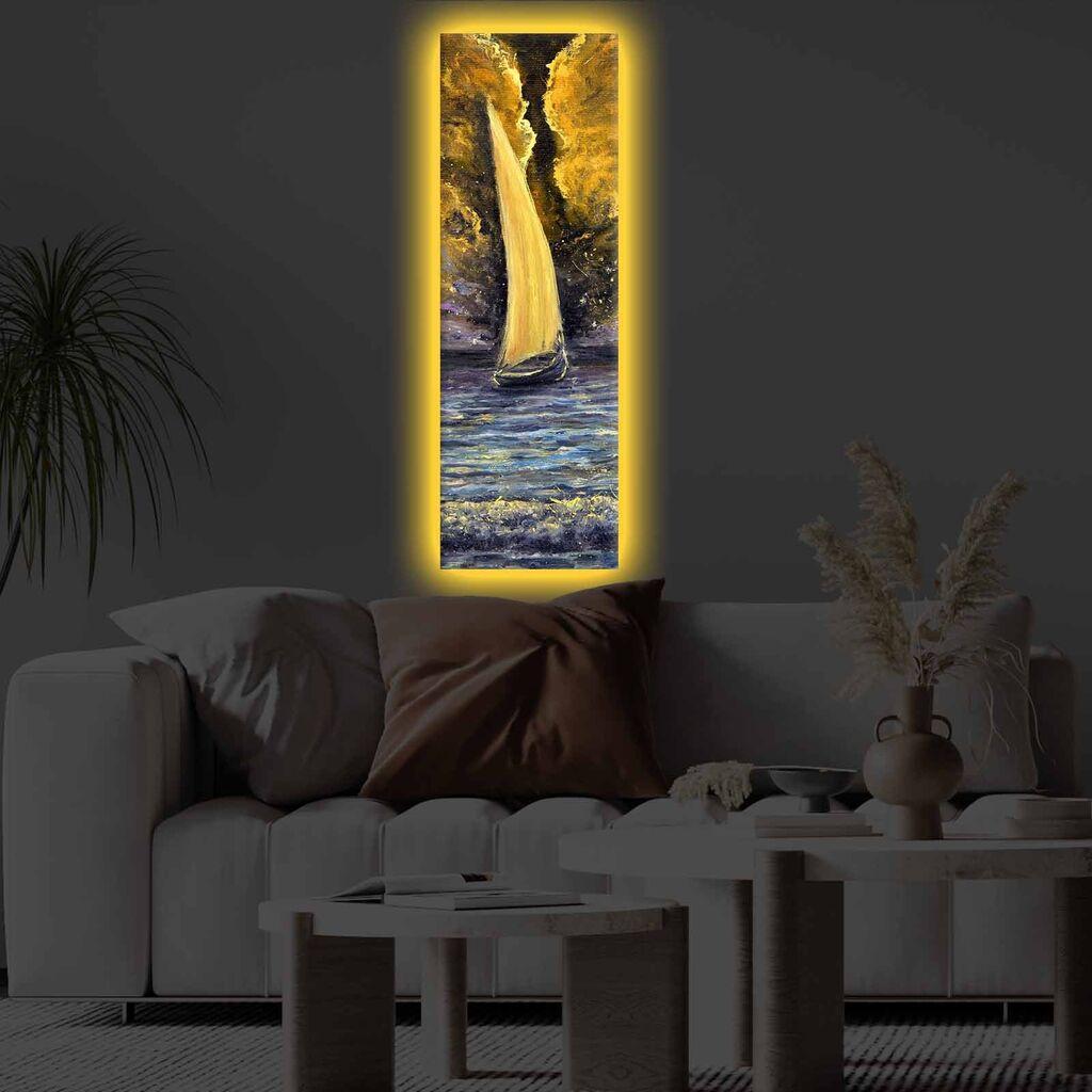 Wallity Слика со LED Осветлување 4570DHDACT-079, 45x70 cm