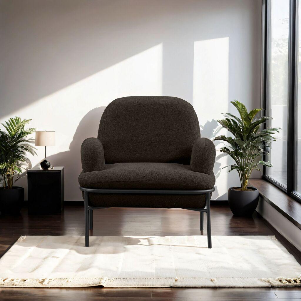 Фотелја Atelier del Sofa Aster, 85 x 80 x 53 см, Антрацит