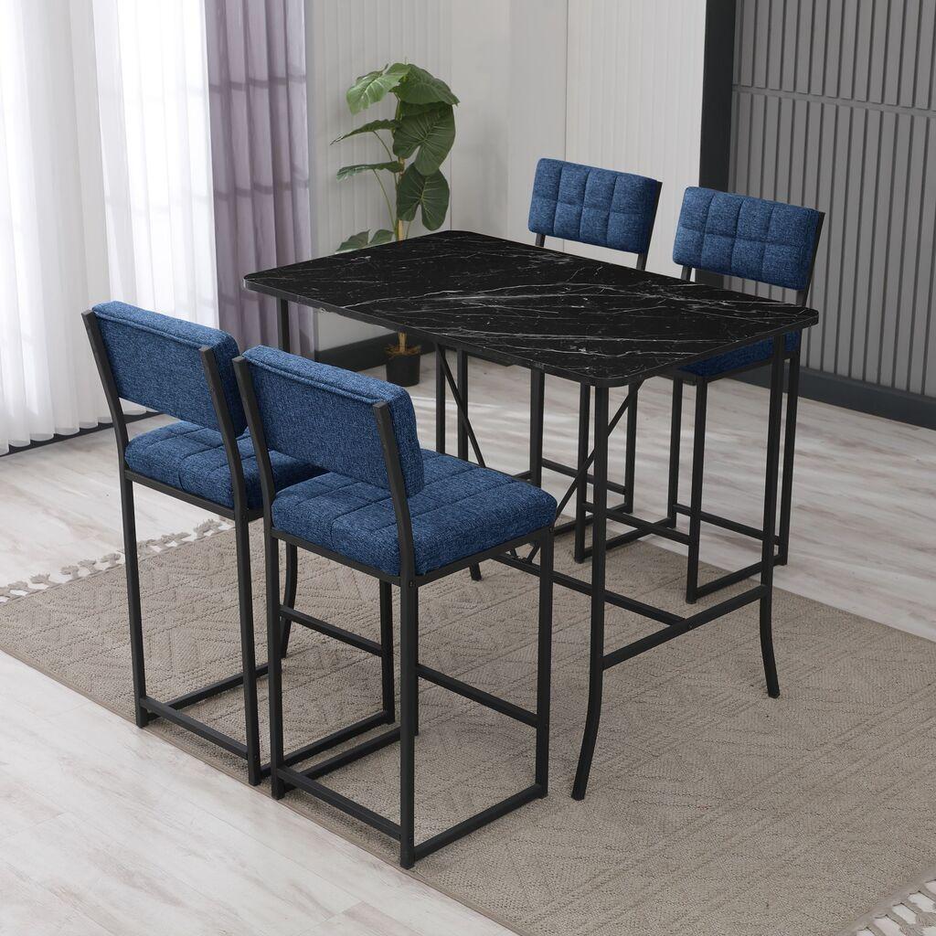 Hanah Home Сет барска маса и столчиња, тегет