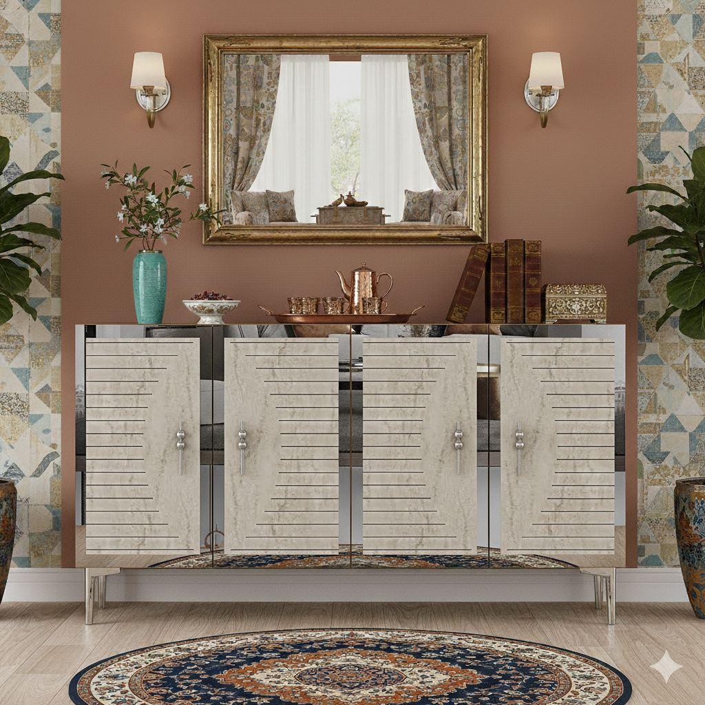 Комода Hanah Home, 120x75x32 см, бела