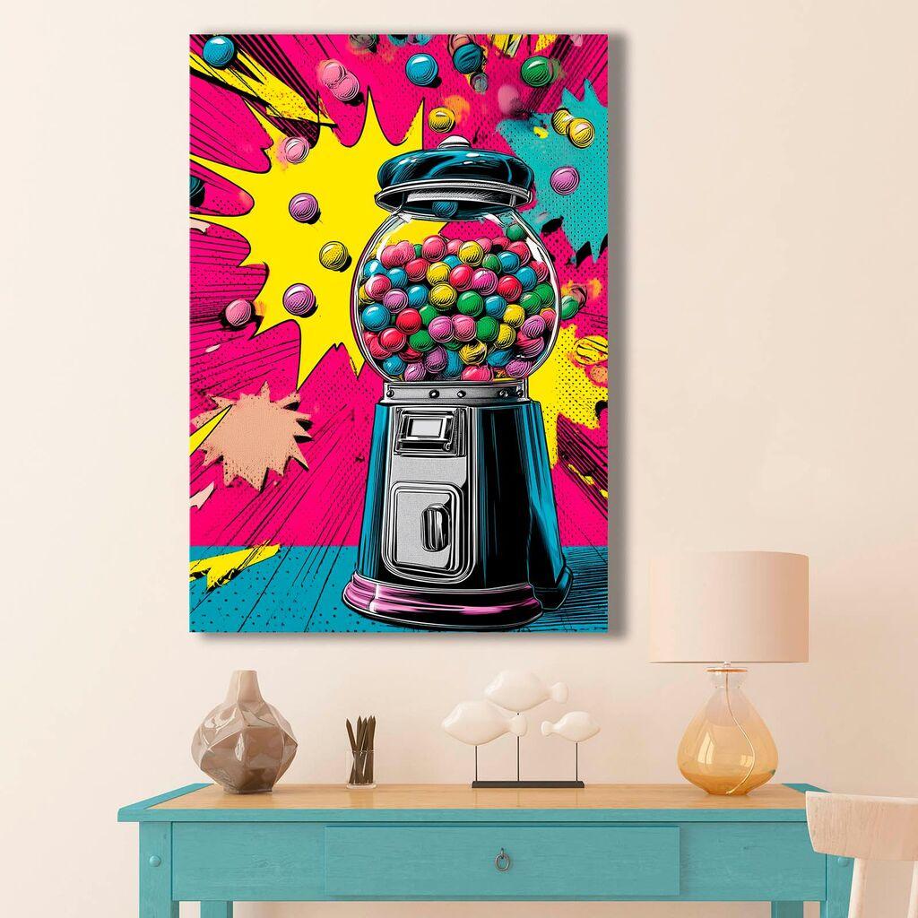 Wallity Декоративна слика на платно, 70x100 см, Шарена