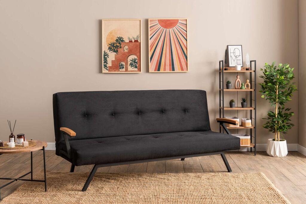 Atelier Del Sofa Софа На Развлекување 78X64X180 Cm Црна