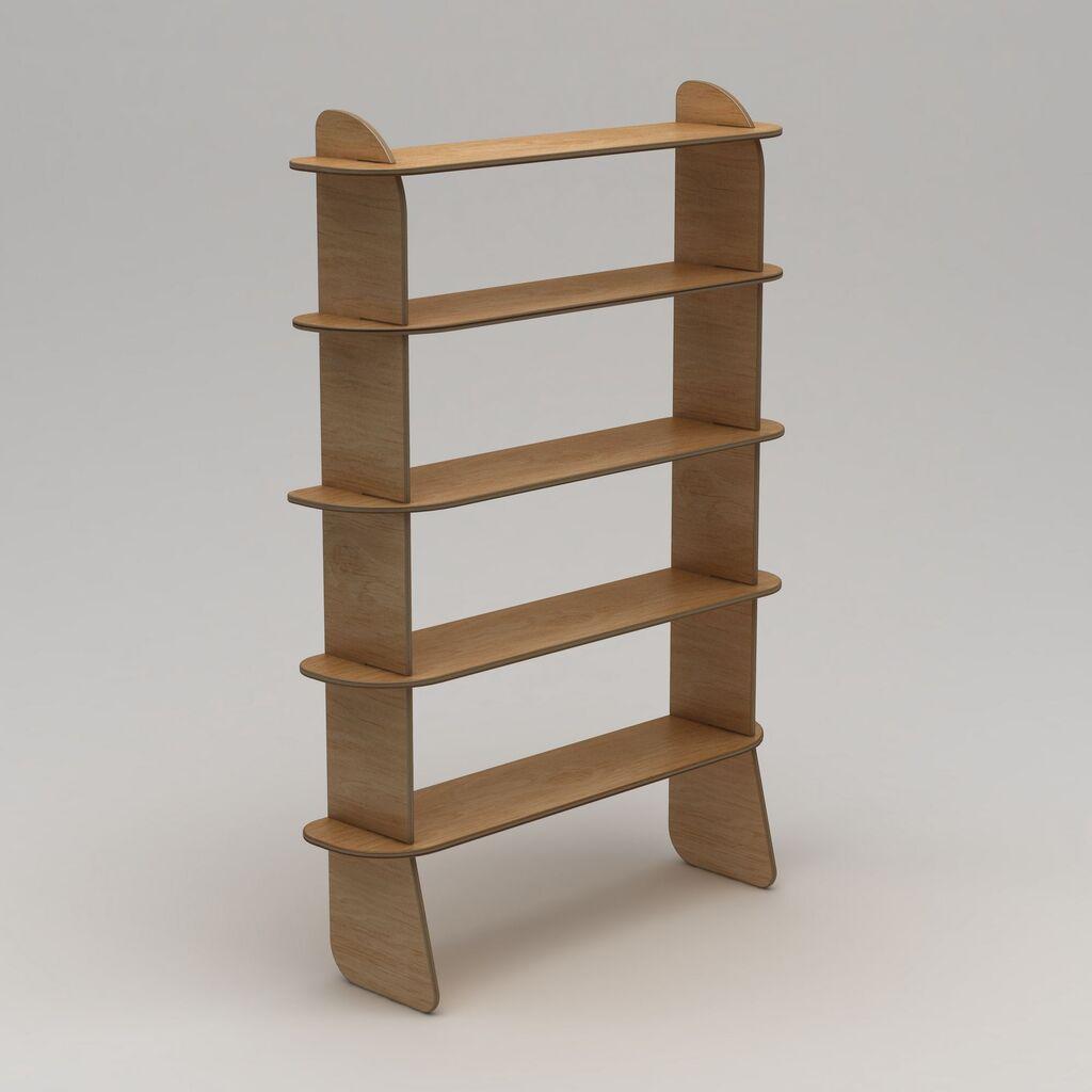 Полица за книги Hanah Home Scala-3102x215x35 см, кафеава