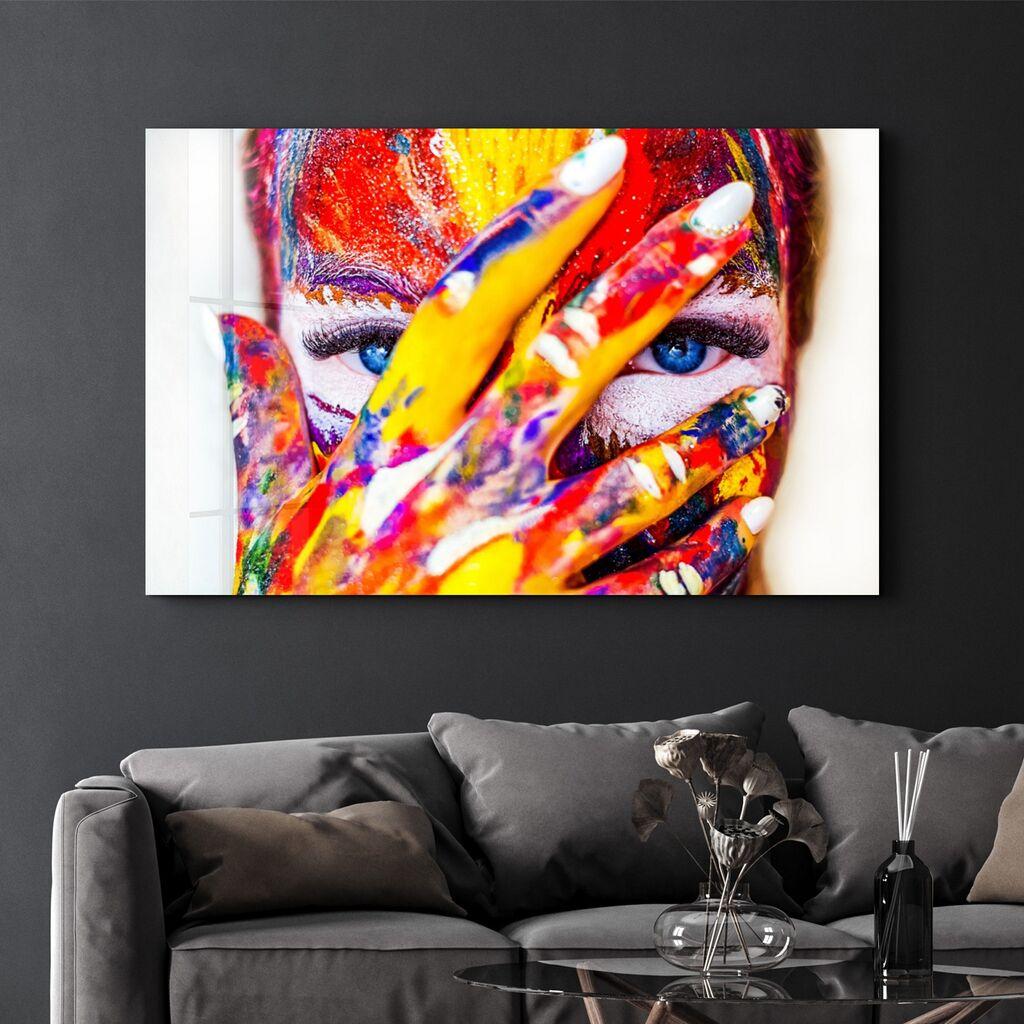 Декоративна слика Wallity на калено стакло, 70x110 см, шарена