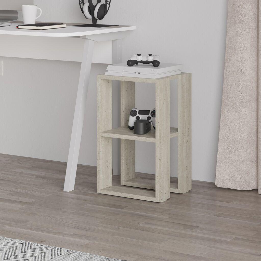 Ноќна масичка Hanah Home Lonie, 30x55x30 см, крем боја